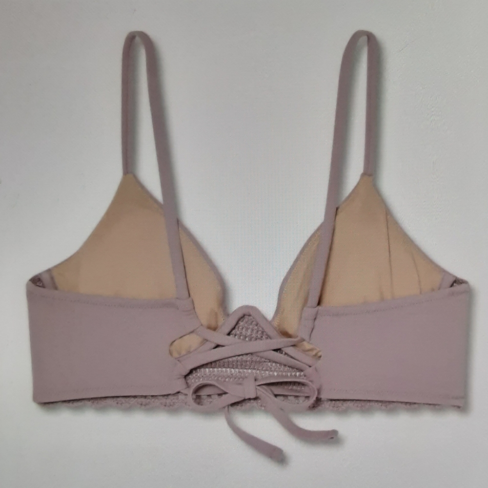 SHADE & SHORE Women's Crochet Detail Bikini Top NWT - Picture 6 of 9